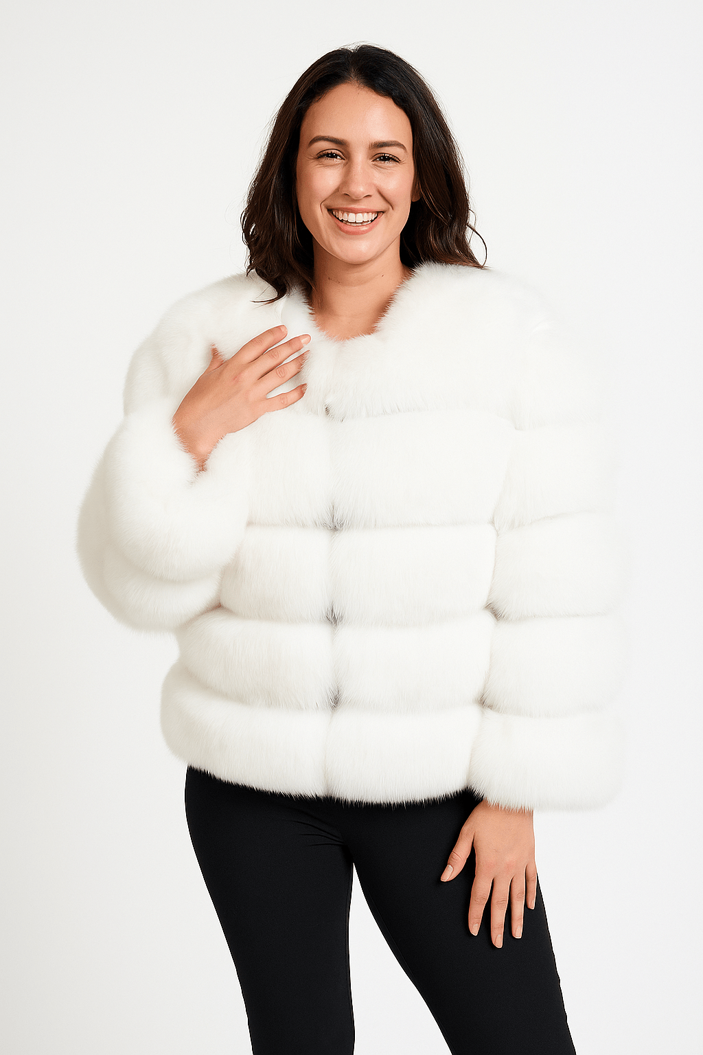 Kirsten Faux Fur Jacket Fluffy Short 13