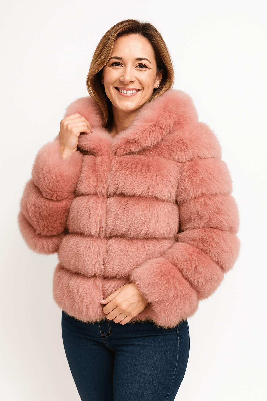 Kirsten Faux Fur Jacket Fluffy Short 2