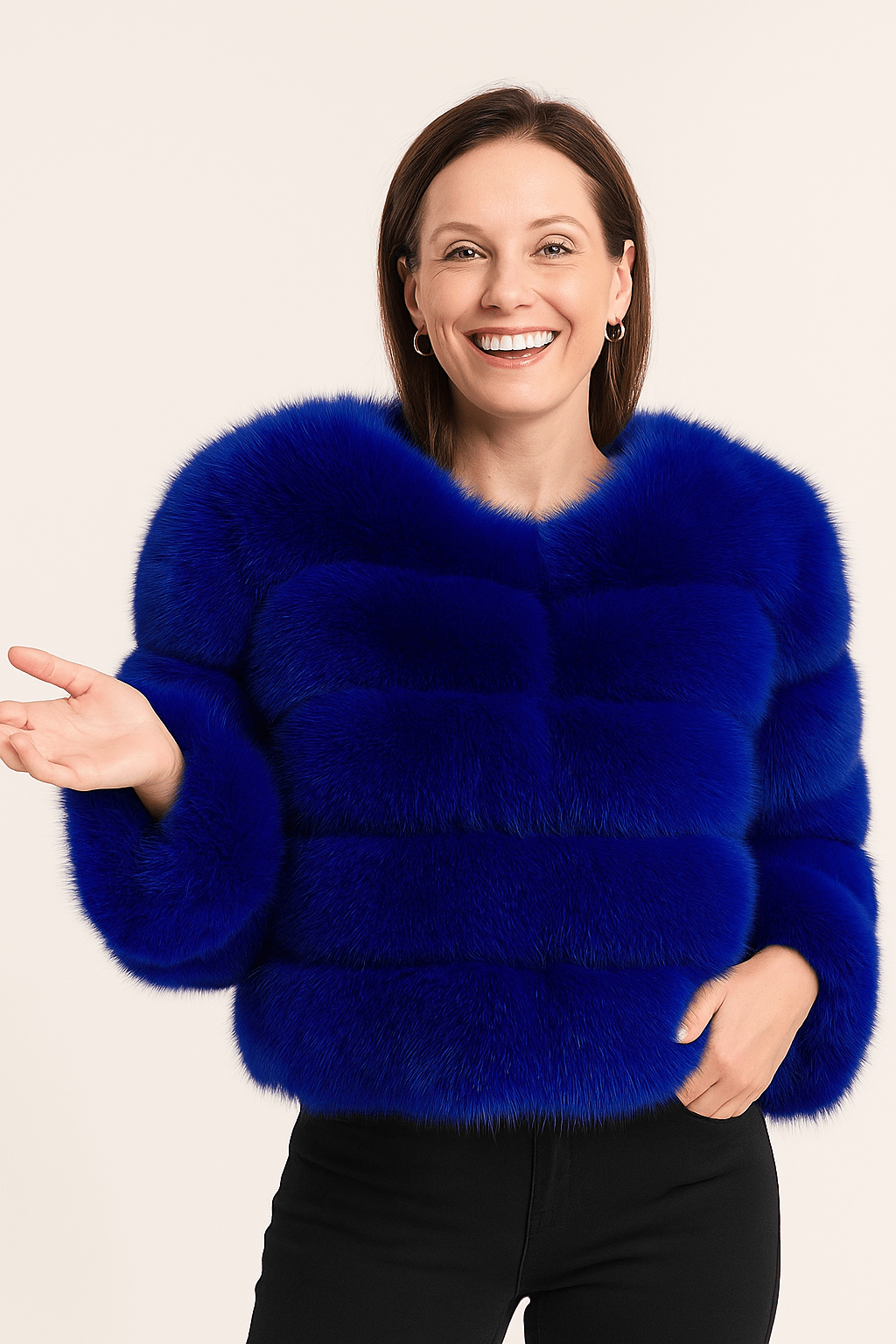Kirsten Faux Fur Jacket Fluffy Short 20