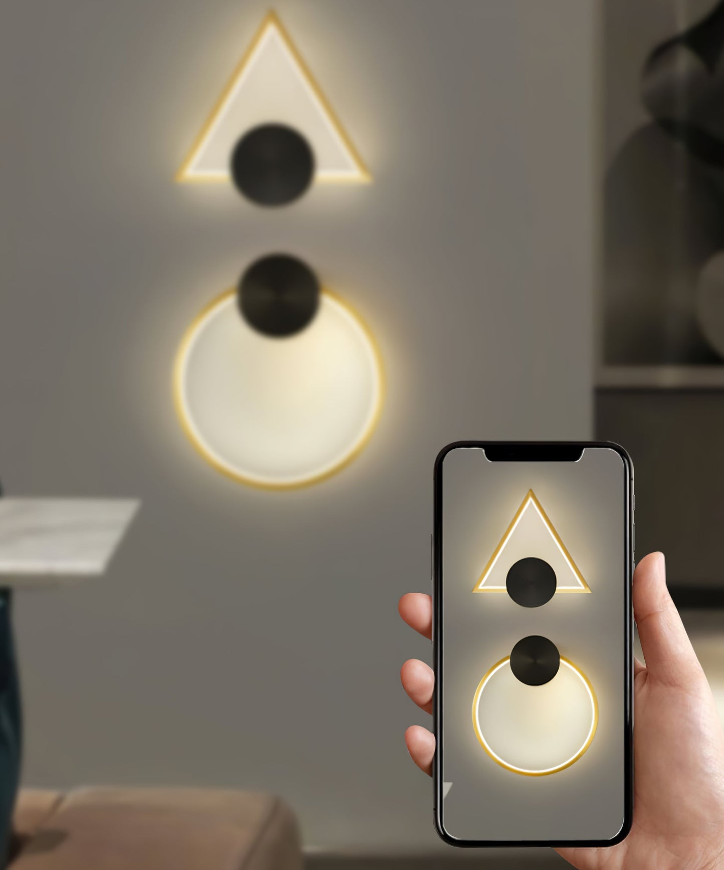 GeoLight – Sleek Geometric Wall Lamp for Contemporary Spaces