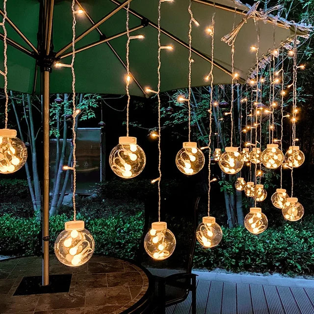 Variant image for Waterproof LED Outdoor Fairy Lights – 3.5m Twinkle String Lights for Garden, Patio, or Balcony Decor-1