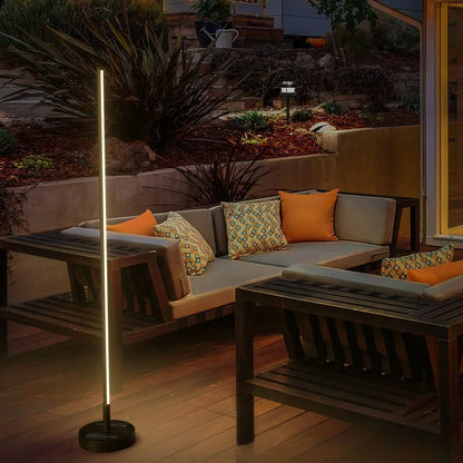 Modern Outdoor Solar Lights - Stylish Solar-Powered Garden Lamp with Wireless Charging-4