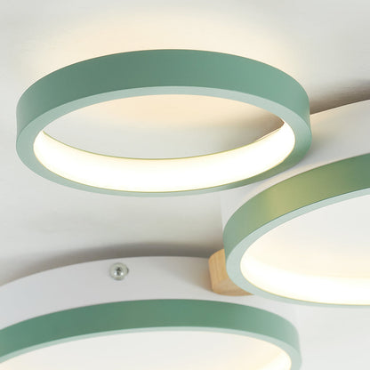 NimbusLuxe – Elegant White and Gray Ceiling Illumination
