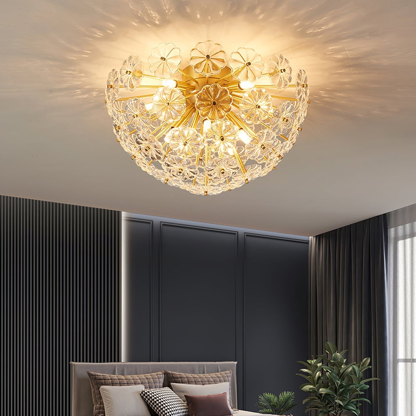 LuxeLamina - Lampe de plafond au design exquis et à l'éclat brillant