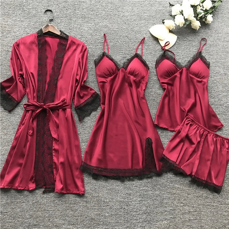 VelvetSlumber - Sophisticated Sleepwear Set for Ultimate Nighttime Comfort