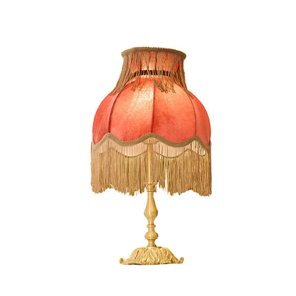 ElegantFringe – Modern Brass Lamp with Tassels