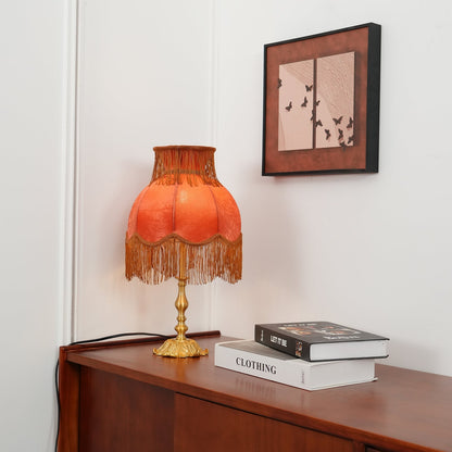 ElegantFringe – Modern Brass Lamp with Tassels