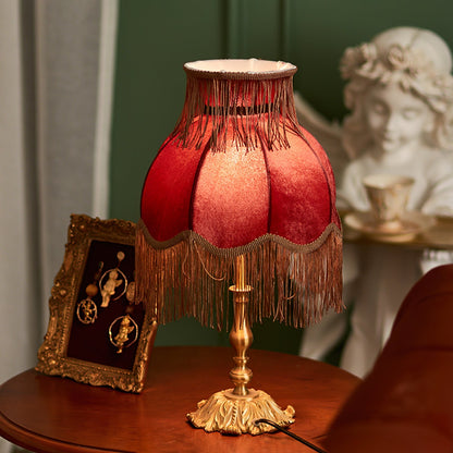 ElegantFringe – Modern Brass Lamp with Tassels