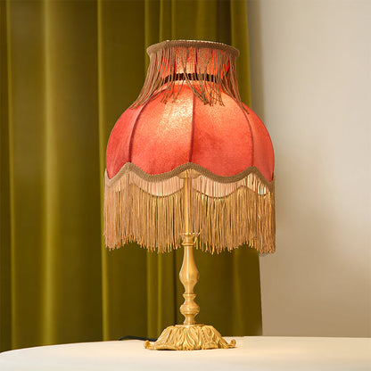 ElegantFringe – Modern Brass Lamp with Tassels