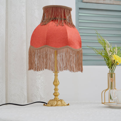 ElegantFringe – Modern Brass Lamp with Tassels