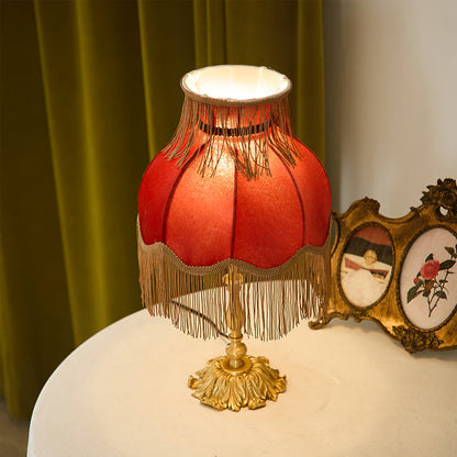 ElegantFringe – Modern Brass Lamp with Tassels