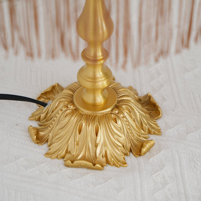 ElegantFringe – Modern Brass Lamp with Tassels