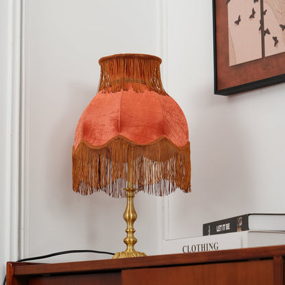 ElegantFringe – Modern Brass Lamp with Tassels