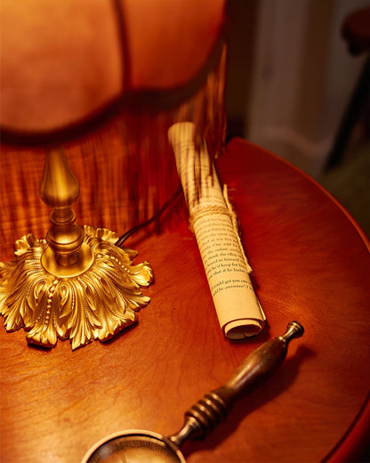 ElegantFringe – Modern Brass Lamp with Tassels