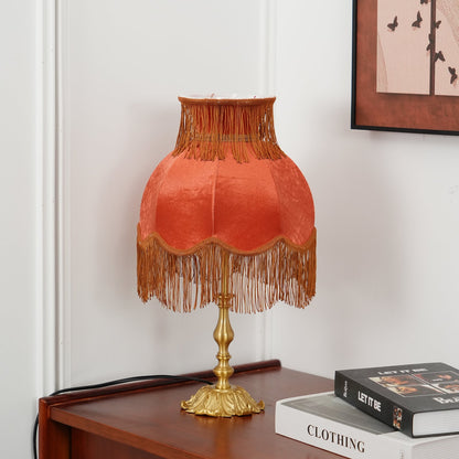 ElegantFringe – Modern Brass Lamp with Tassels