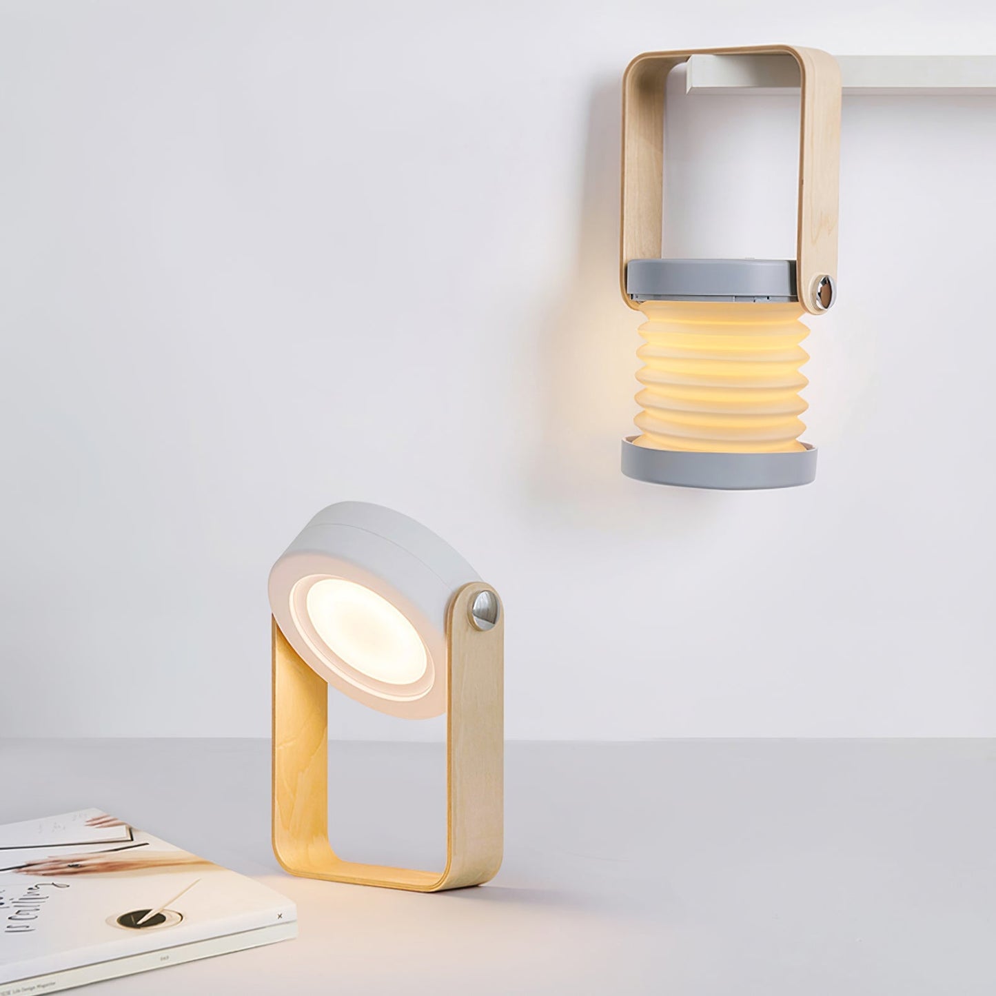 GlowLantern - Elegant Portable Table Lamp with Cozy Illumination