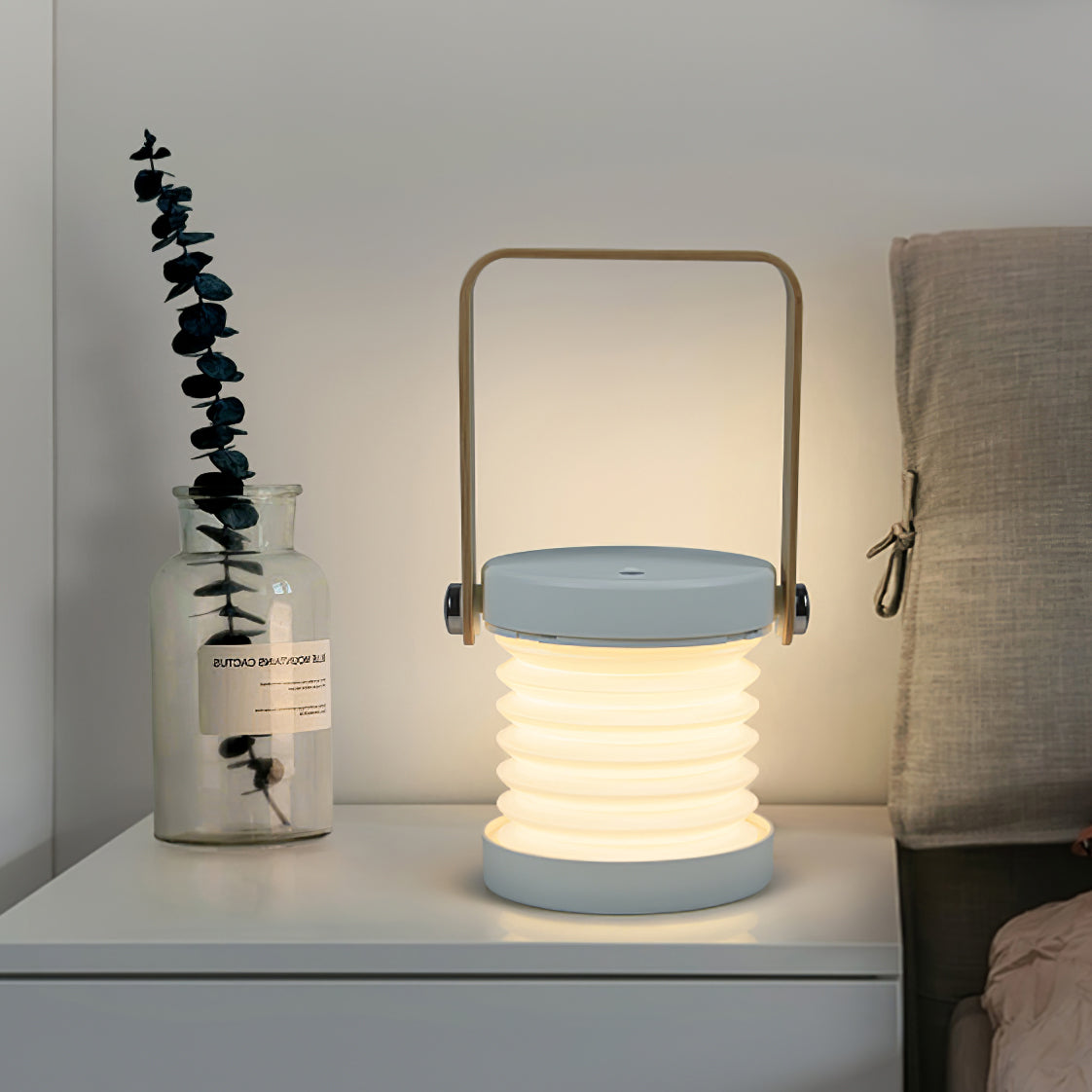 GlowLantern - Elegant Portable Table Lamp with Cozy Illumination