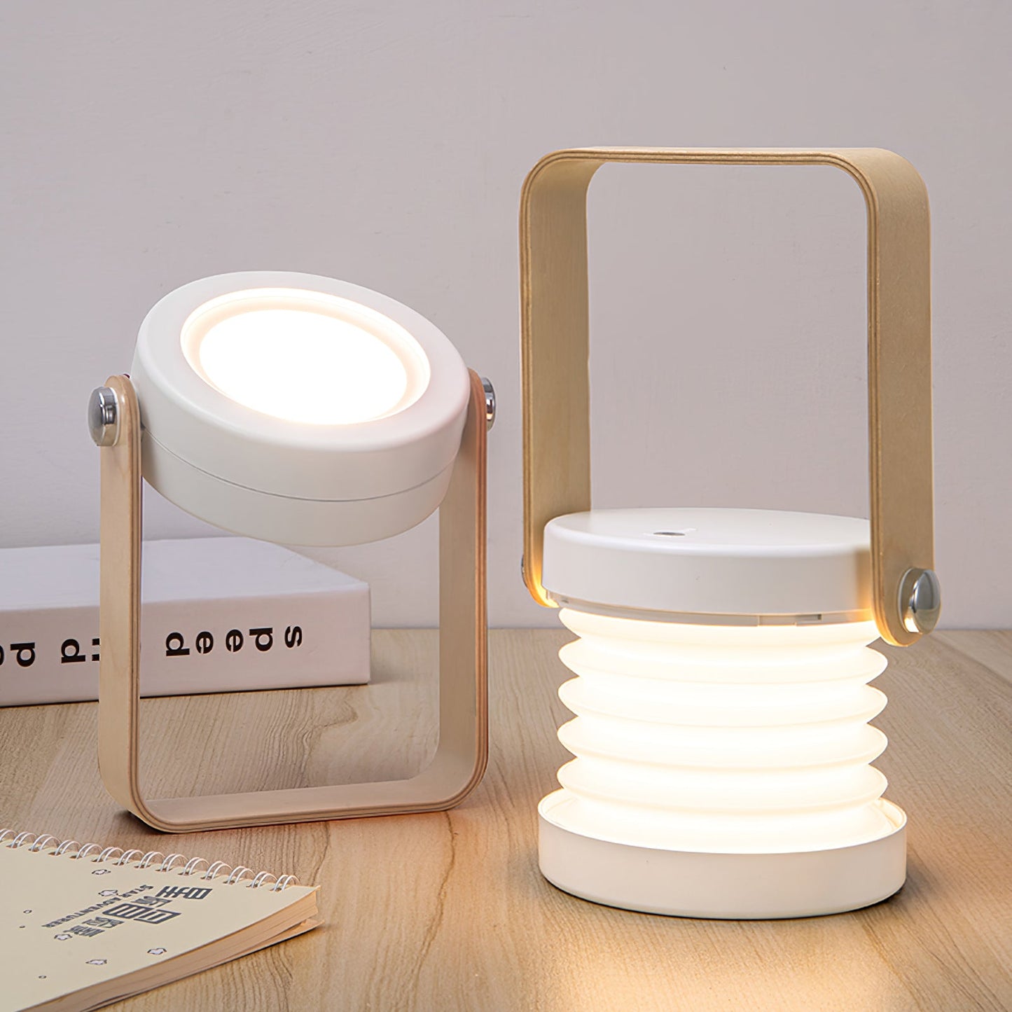 GlowLantern - Elegant Portable Table Lamp with Cozy Illumination