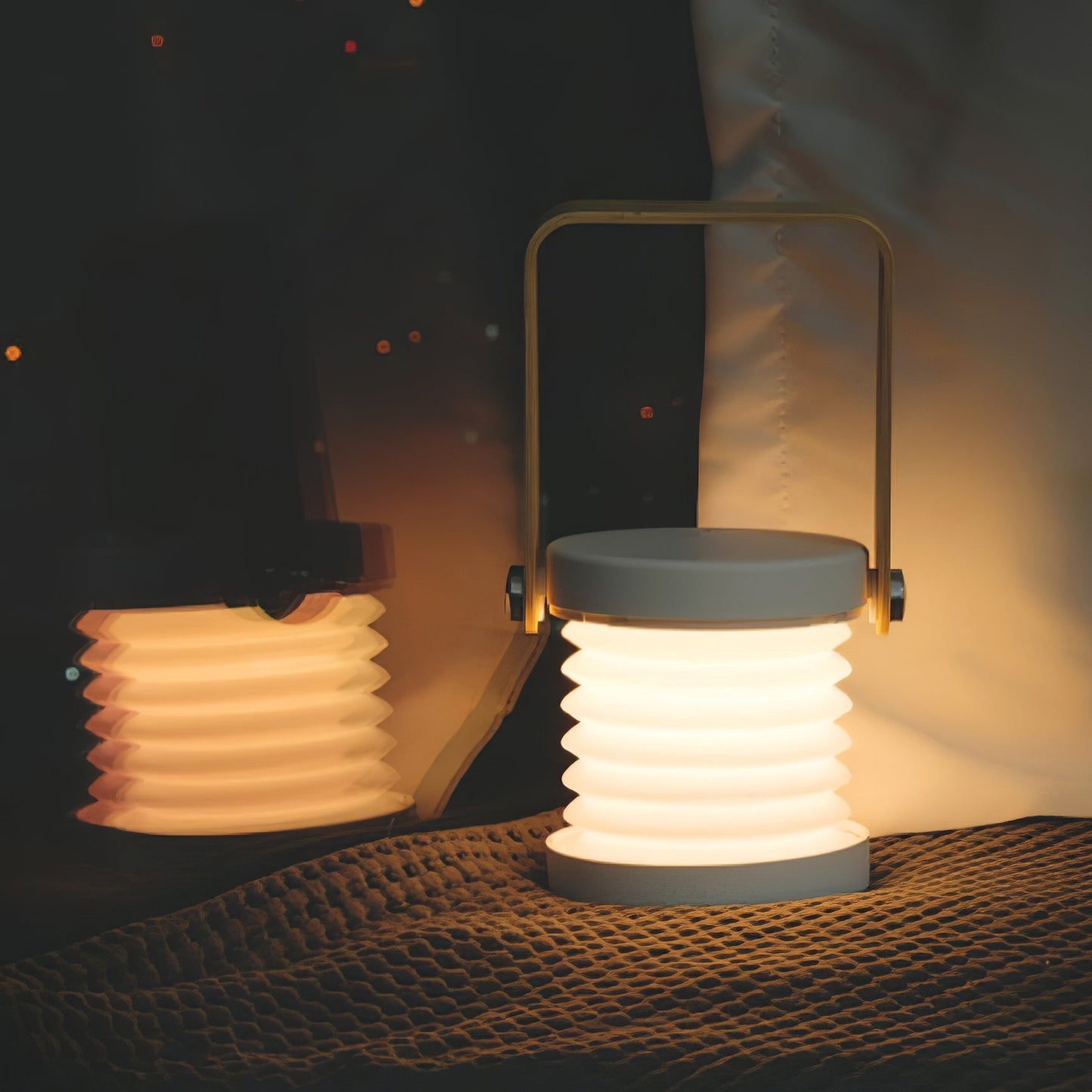GlowLantern - Elegant Portable Table Lamp with Cozy Illumination