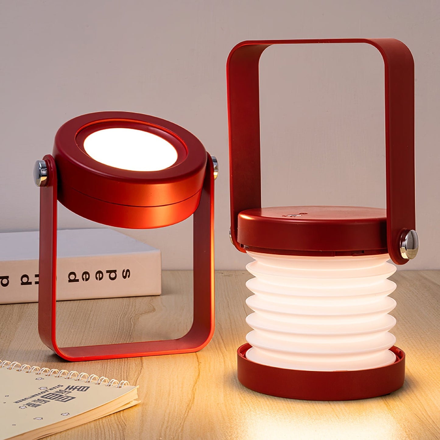 GlowLantern - Elegant Portable Table Lamp with Cozy Illumination