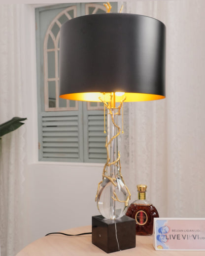 LoraLuxe - Lampe de Bureau en Pierre