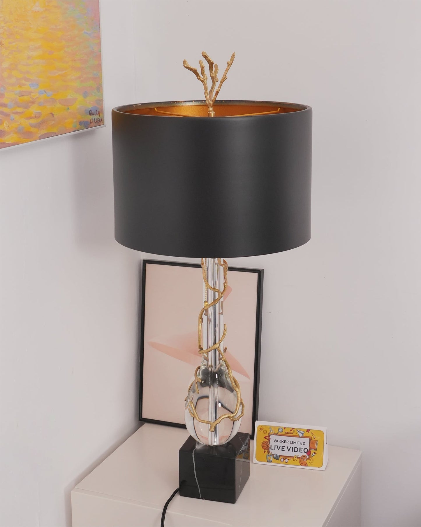 LoraLuxe - Lampe de Bureau en Pierre