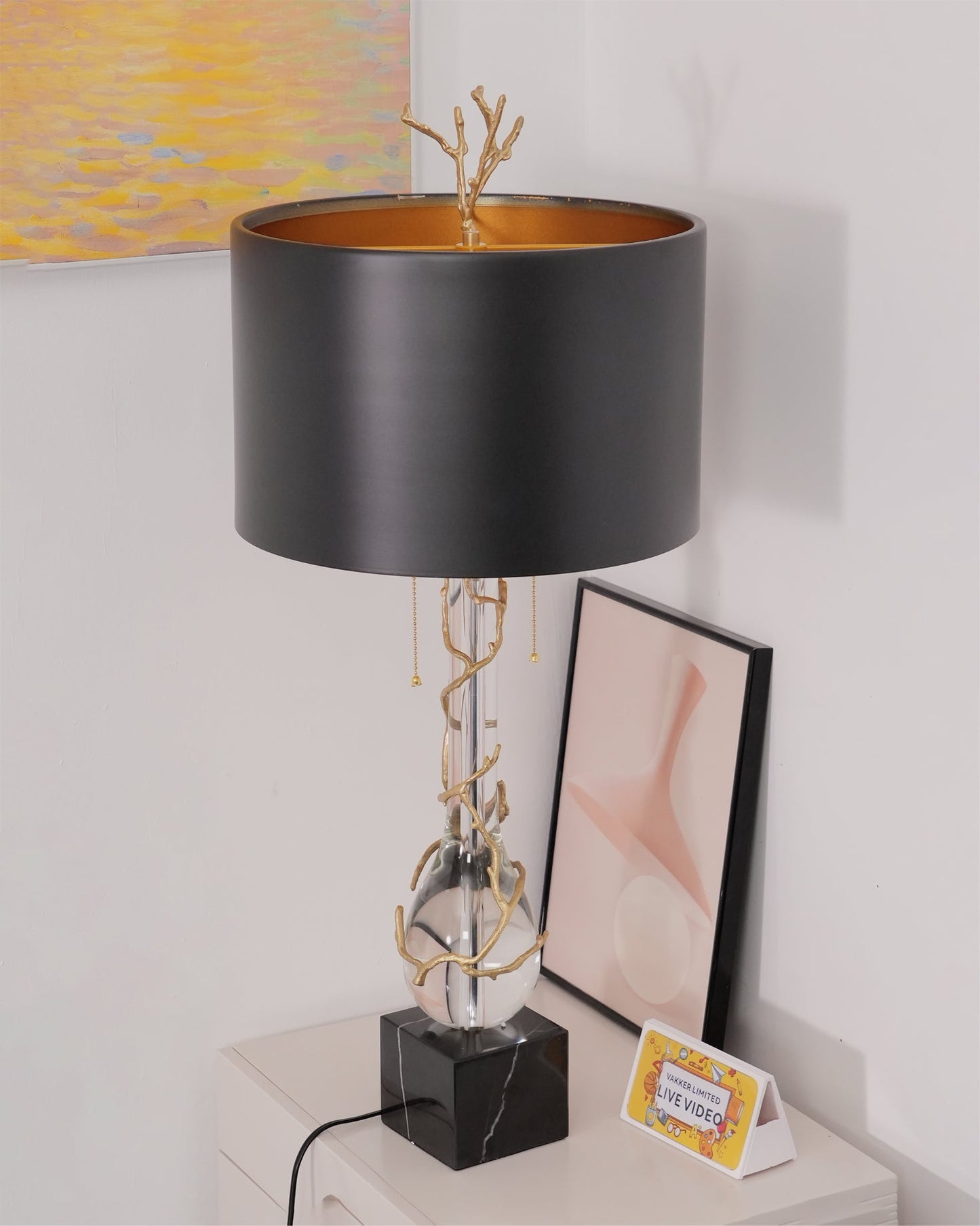 LoraLuxe - Lampe de Bureau en Pierre