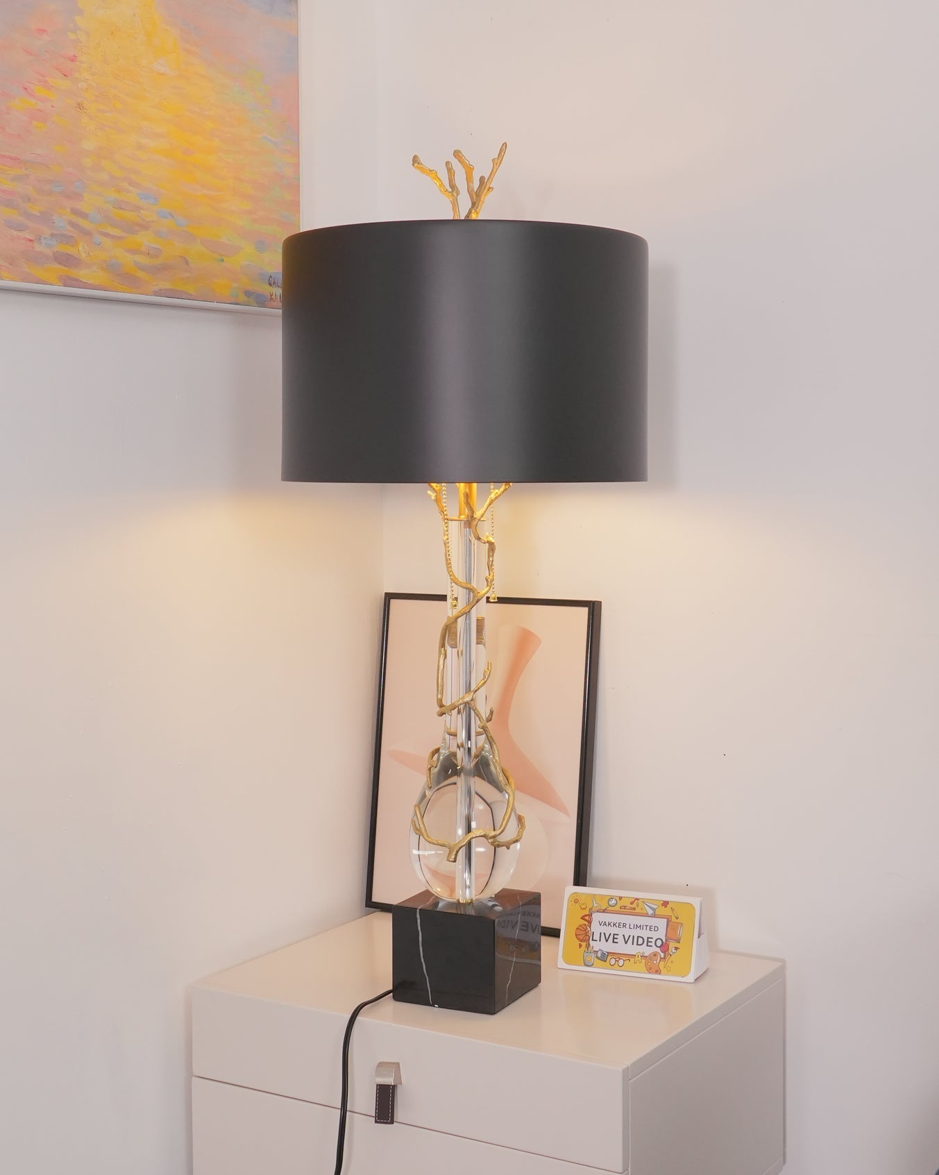 LoraLuxe - Lampe de Bureau en Pierre