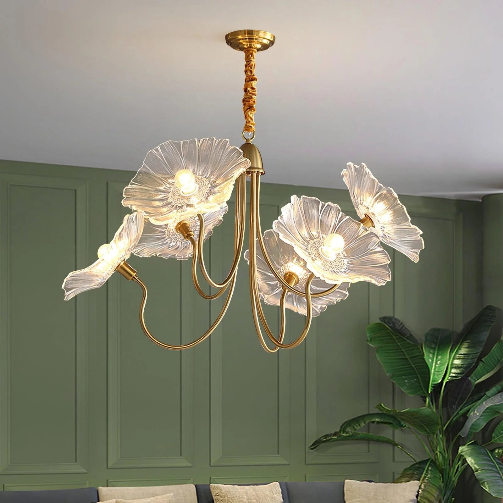 Lotus leaf chandelier 3