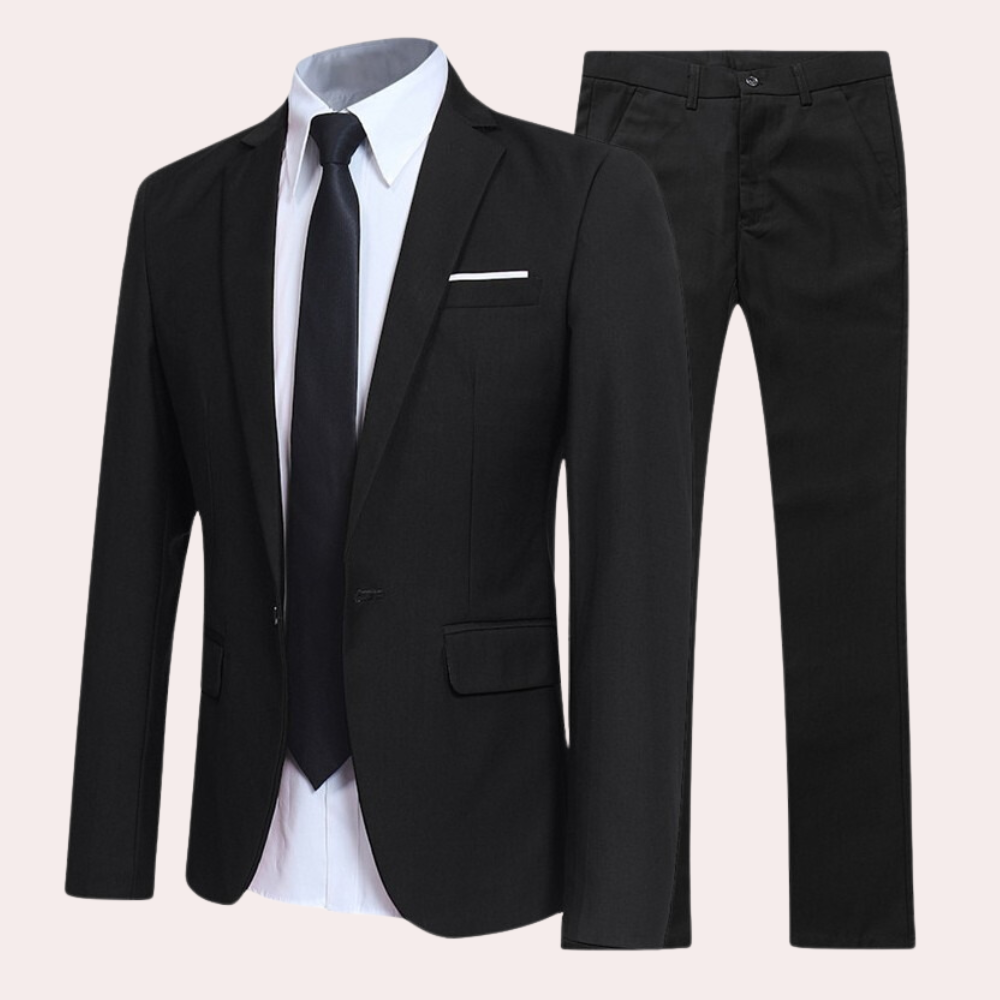 Variant image for Lucas Men's Slim Fit Summer Suit - Stylish Wedding Suit for Men, Blazer & Pants Set-4