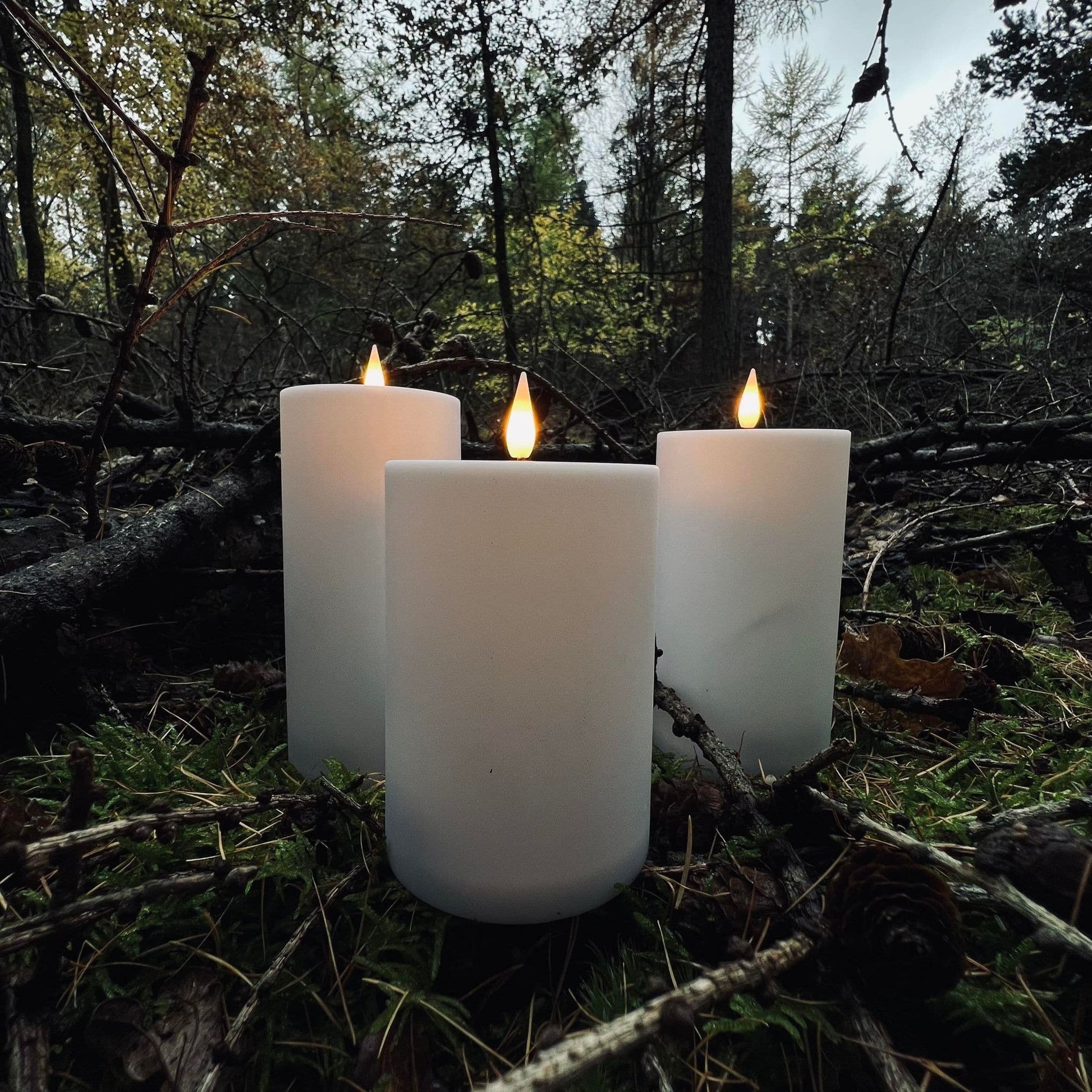 LumaGlow | Elegant Weather-Resistant LED Flameless Candle Set with Remote 4