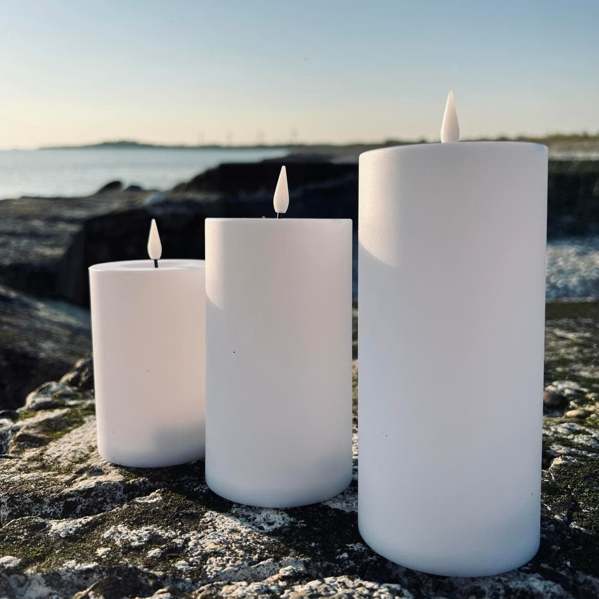 LumaGlow | Elegant Weather-Resistant LED Flameless Candle Set with Remote 7