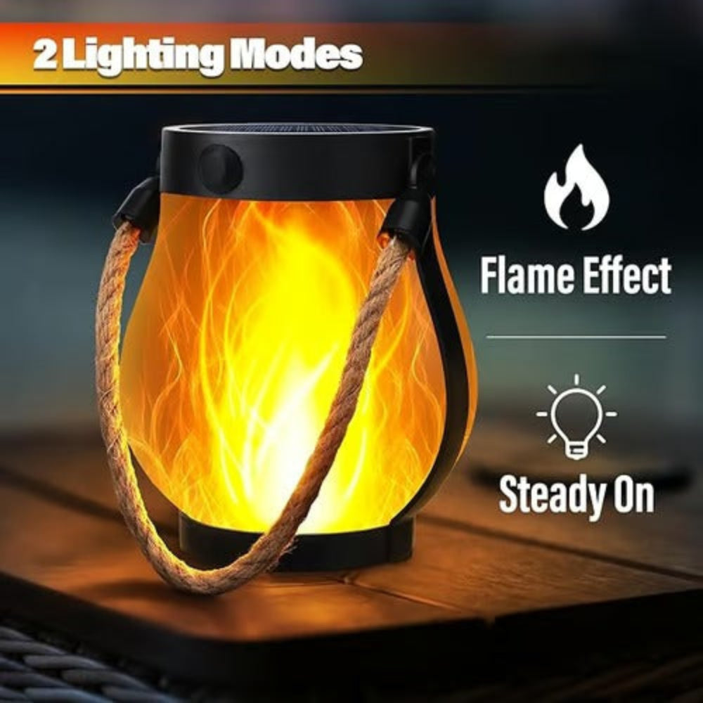 LumaGlow | Stylish Waterproof Solar Lantern with Flickering Flame Effect 1
