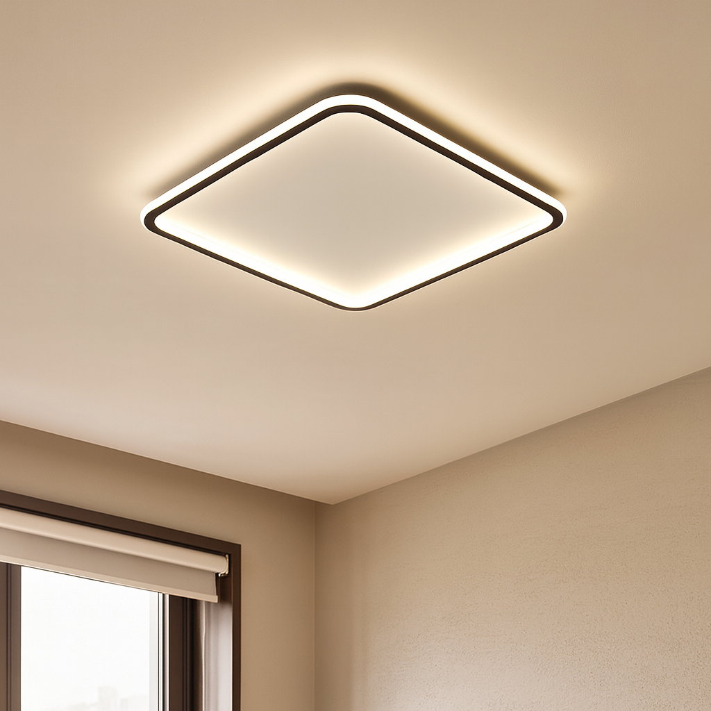 Lumevia | Scandinavian Square Ceiling Lamp 0