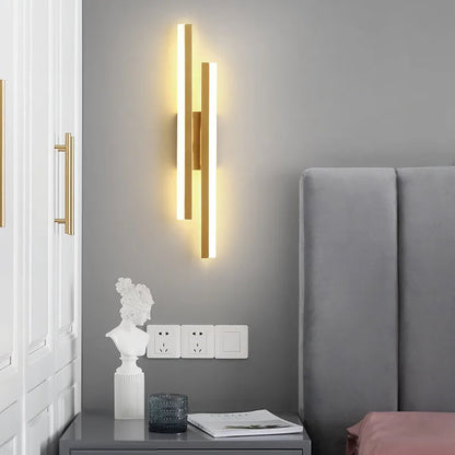 LumiGlow Modern LED Wall Light: Elegant Minimalist Lamp for Hallways & Living Rooms 0