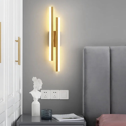 LumiGlow Modern LED Wall Light: Elegant Minimalist Lamp for Hallways & Living Rooms 0