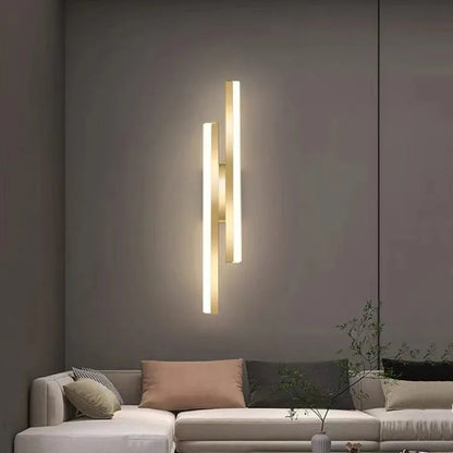 LumiGlow Modern LED Wall Light: Elegant Minimalist Lamp for Hallways & Living Rooms 1