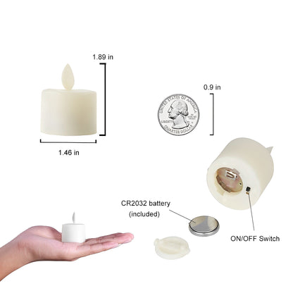 LumiGlow | Elegant Realistic Flameless LED Moving Wick Candle Set 5