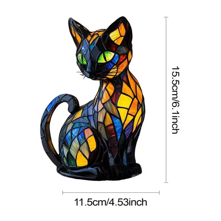 LumiPaws | Stained Glass Cat Table Lamp – Artistic Ambient Light for Home Décor 6