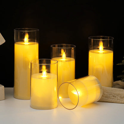 LuminaGlow | Elegant Remote-Controlled Flameless Candle Holder Set 3