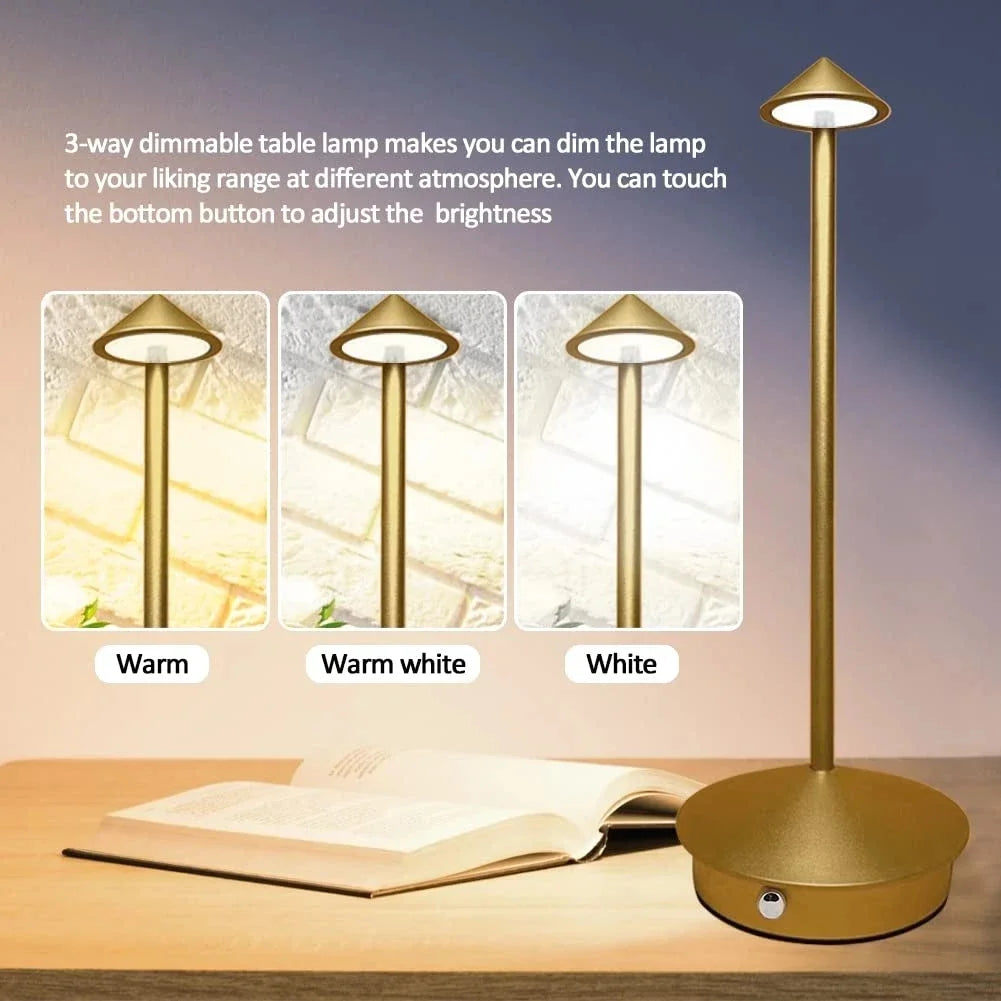 Luminara | Modern Touch-Controlled Rechargeable Table Lamp 5