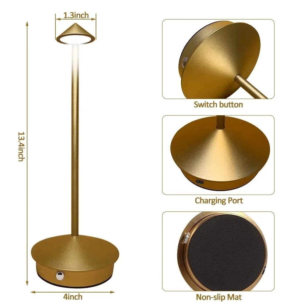 Luminara | Modern Touch-Controlled Rechargeable Table Lamp 6