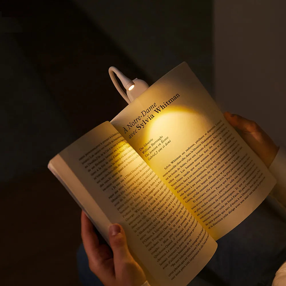 LumosClip | Compact Adjustable LED Book Reading Light 1