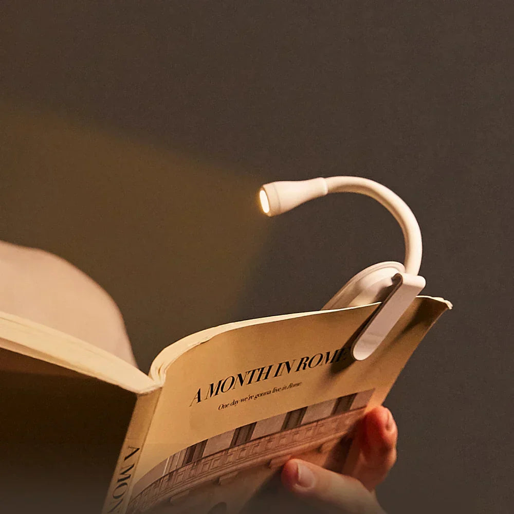 LumosClip | Compact Adjustable LED Book Reading Light 3