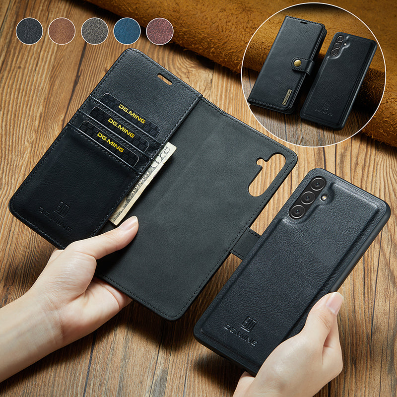 LuxeGuard | Stylish Versatile Detachable Leather Case for Samsung Galaxy 1