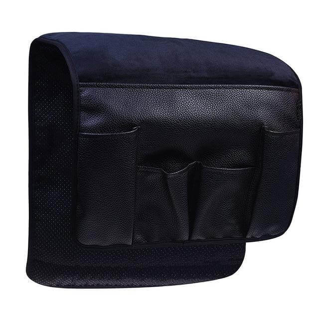 LuxorLeather | Stylish Durable PU Leather Armrest Organizer with 5 Pockets 0