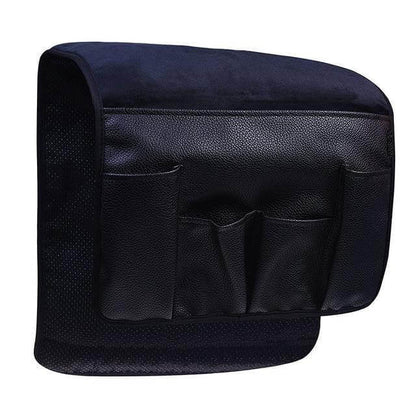 LuxorLeather | Stylish Durable PU Leather Armrest Organizer with 5 Pockets 0