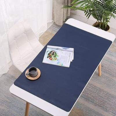 LuxuraPad | Elegant Durable PU Leather Desk Mat for Workspace Protection 2