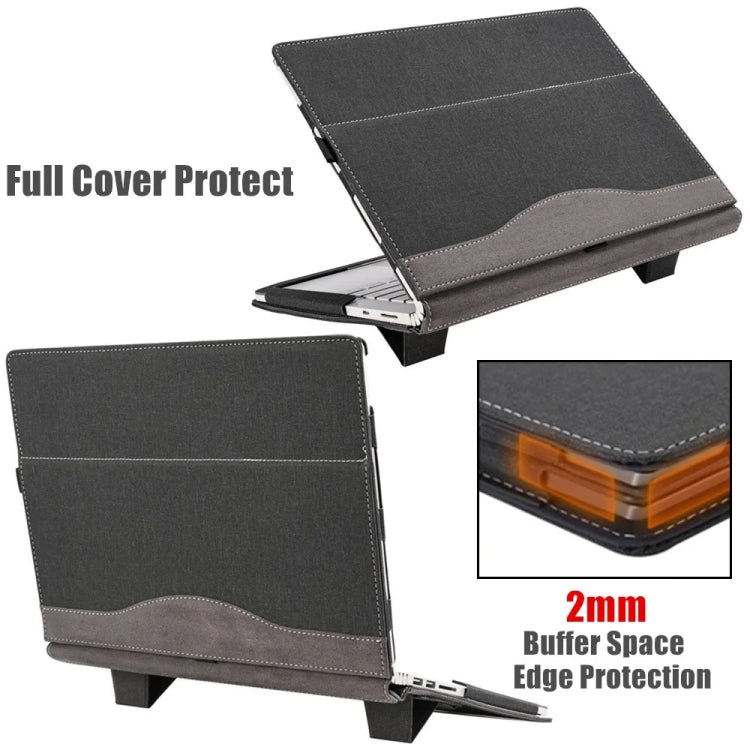 LuxuraShield | Stylish Durable Leather Laptop Sleeve for 13.3 Inch Devices 0