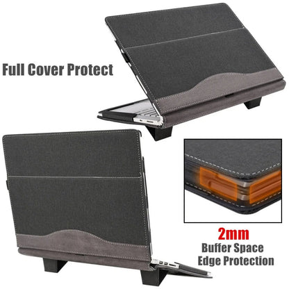 LuxuraShield | Stylish Durable Leather Laptop Sleeve for 13.3 Inch Devices 0